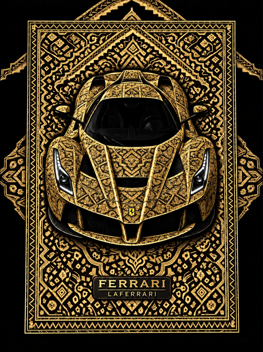Ferrari LaFerrari Premium Printed Rug