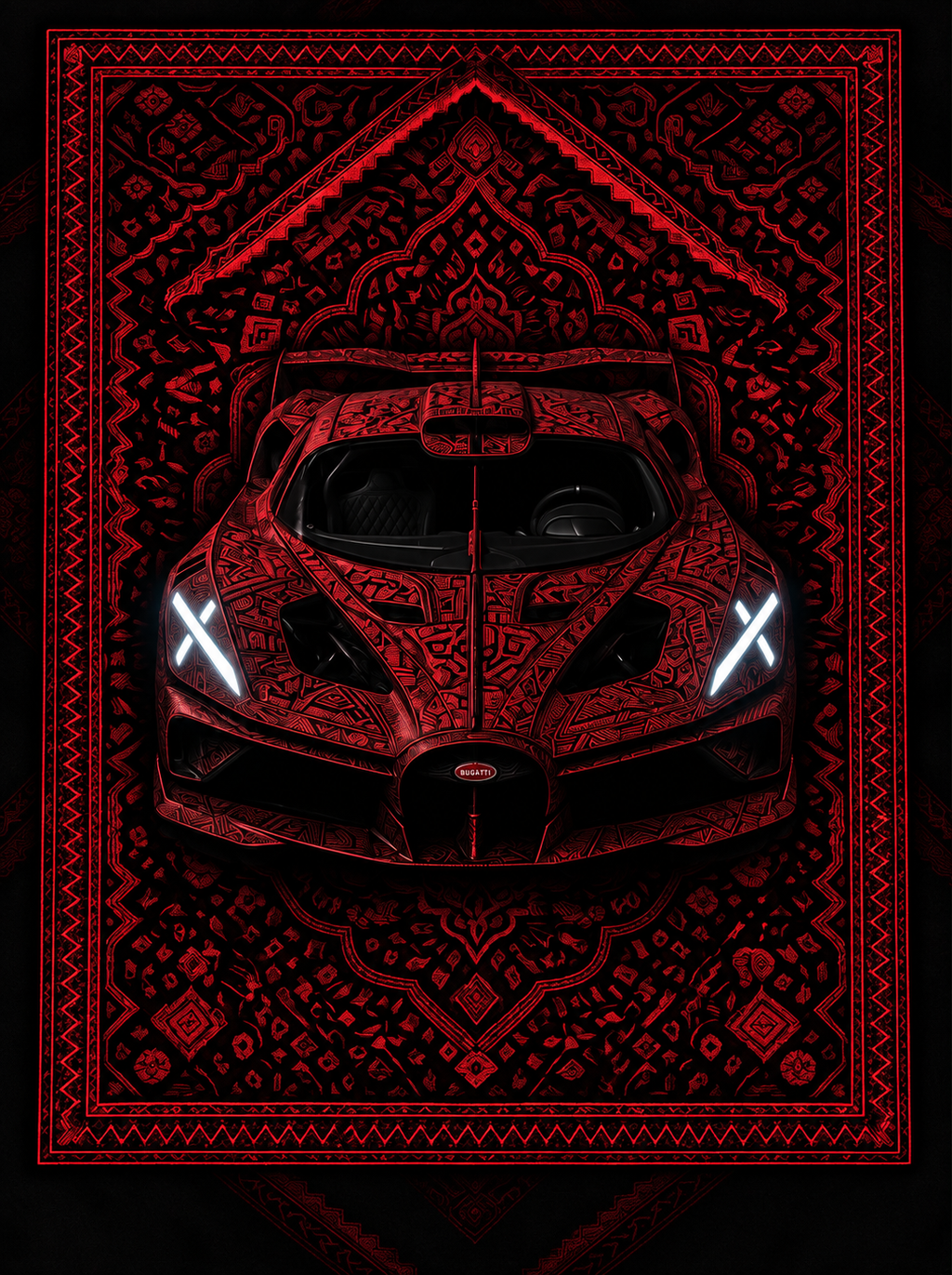 Bugatti Bolide Premium Printed Rug