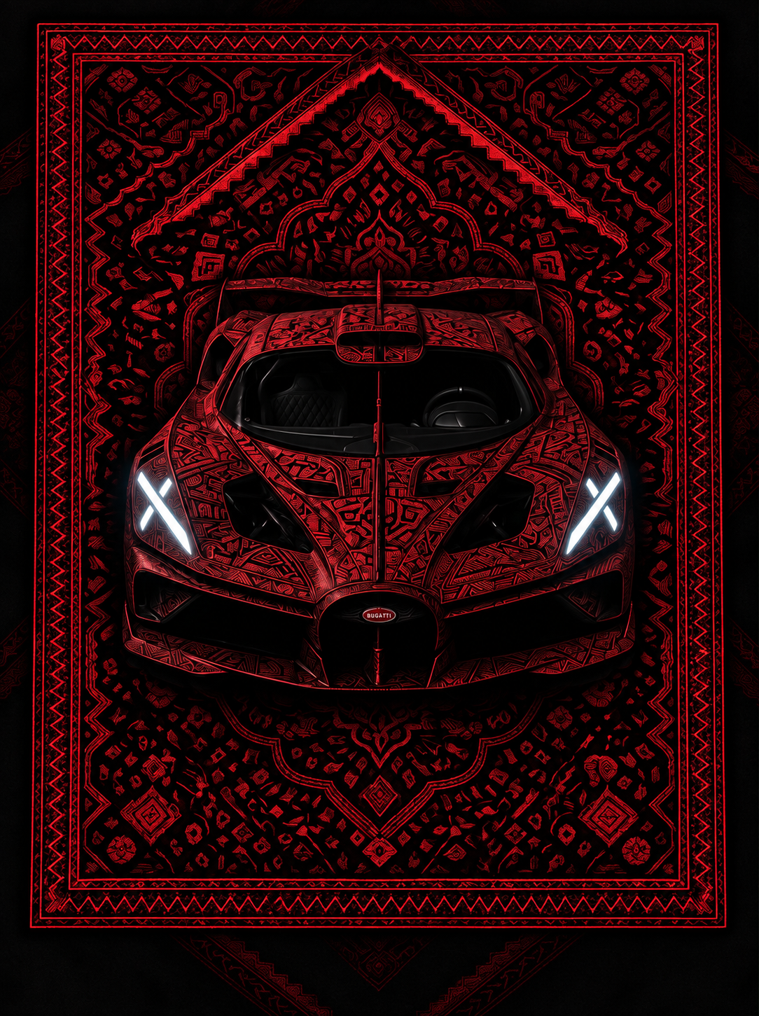 Bugatti Bolide Premium Printed Rug