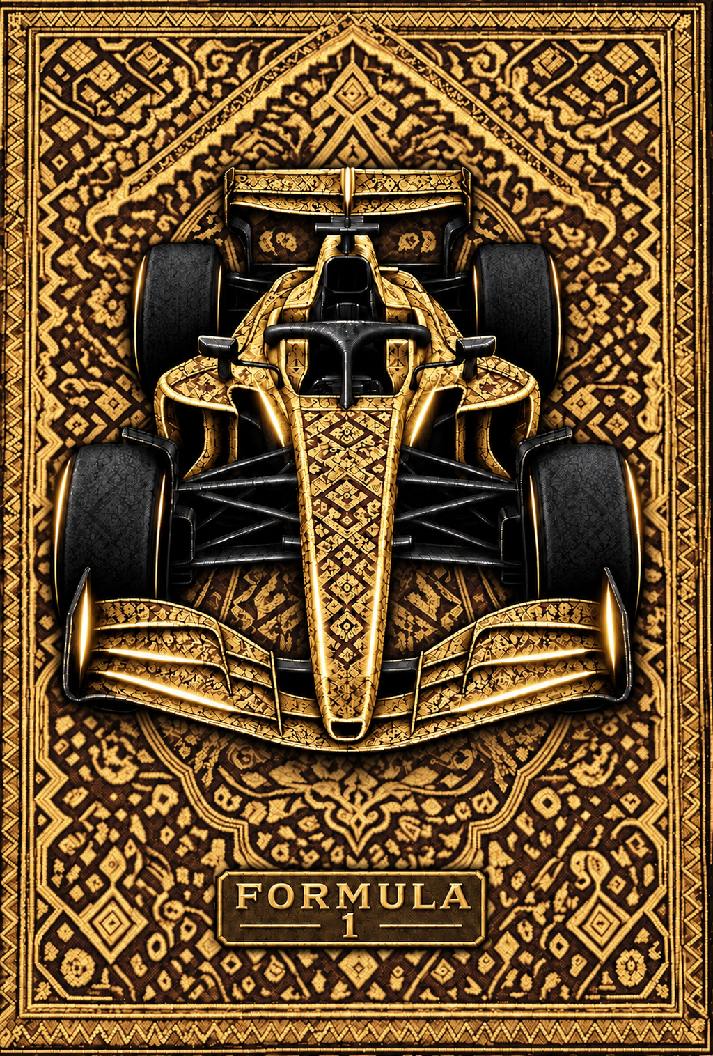 Formula 1 printed rug