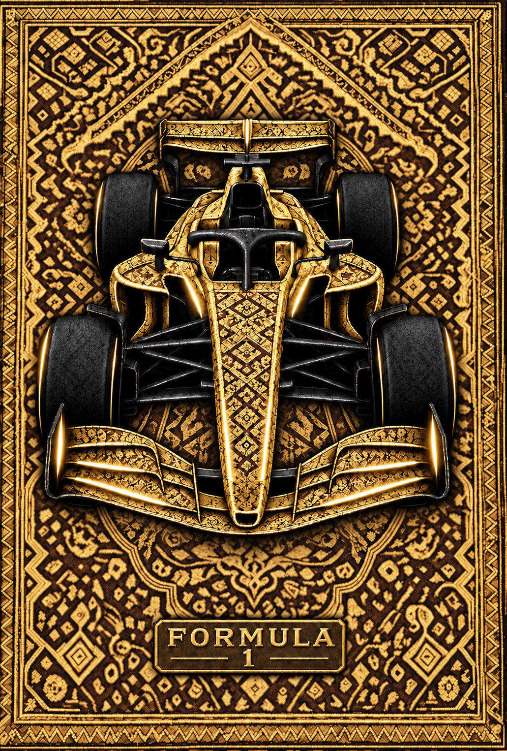 Formula 1 printed rug