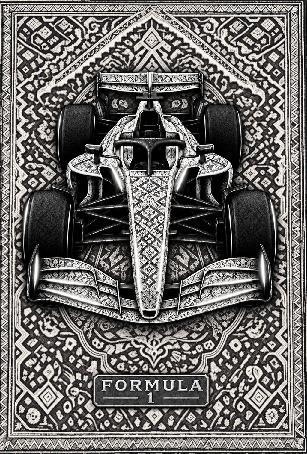 Formula 1 printed rug