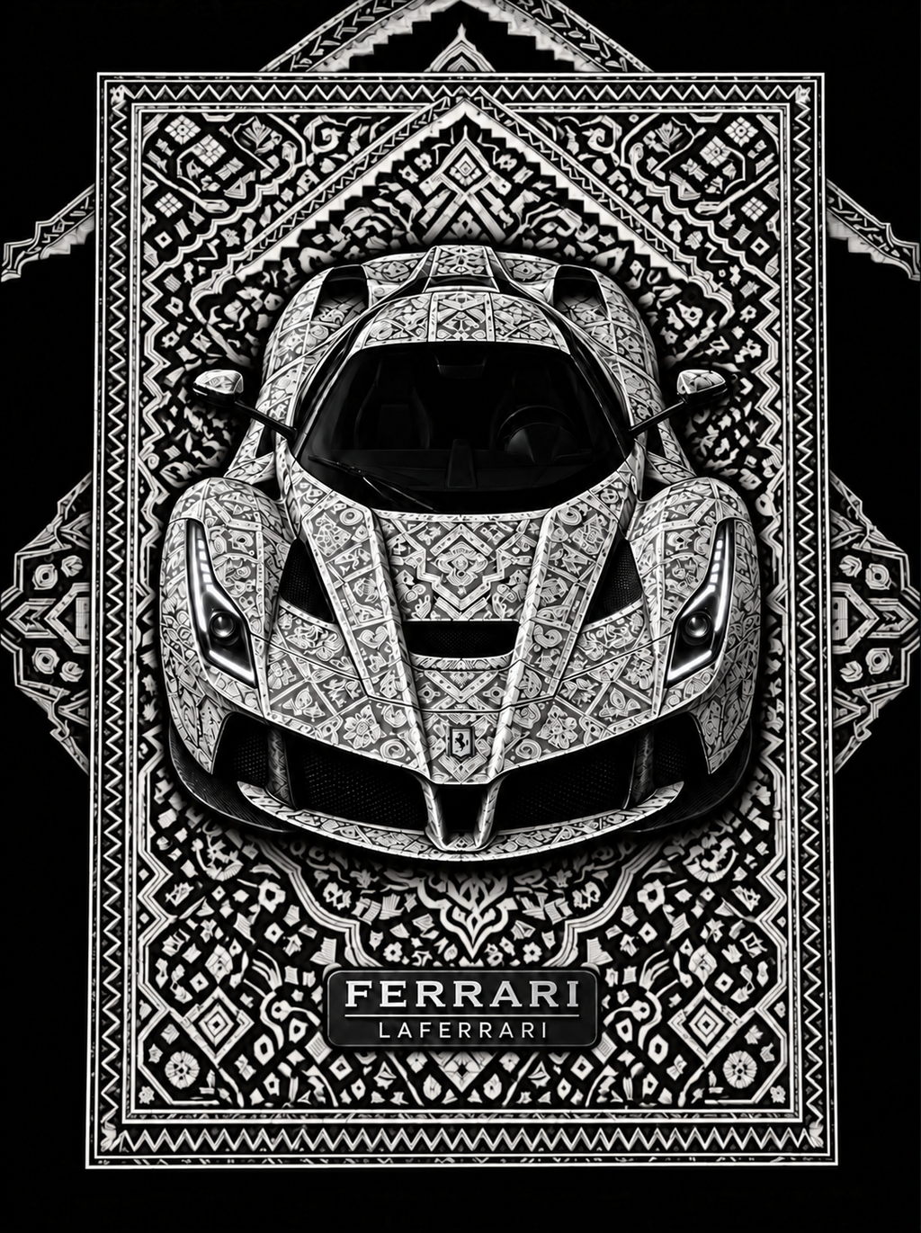 Ferrari LaFerrari Premium Printed Rug