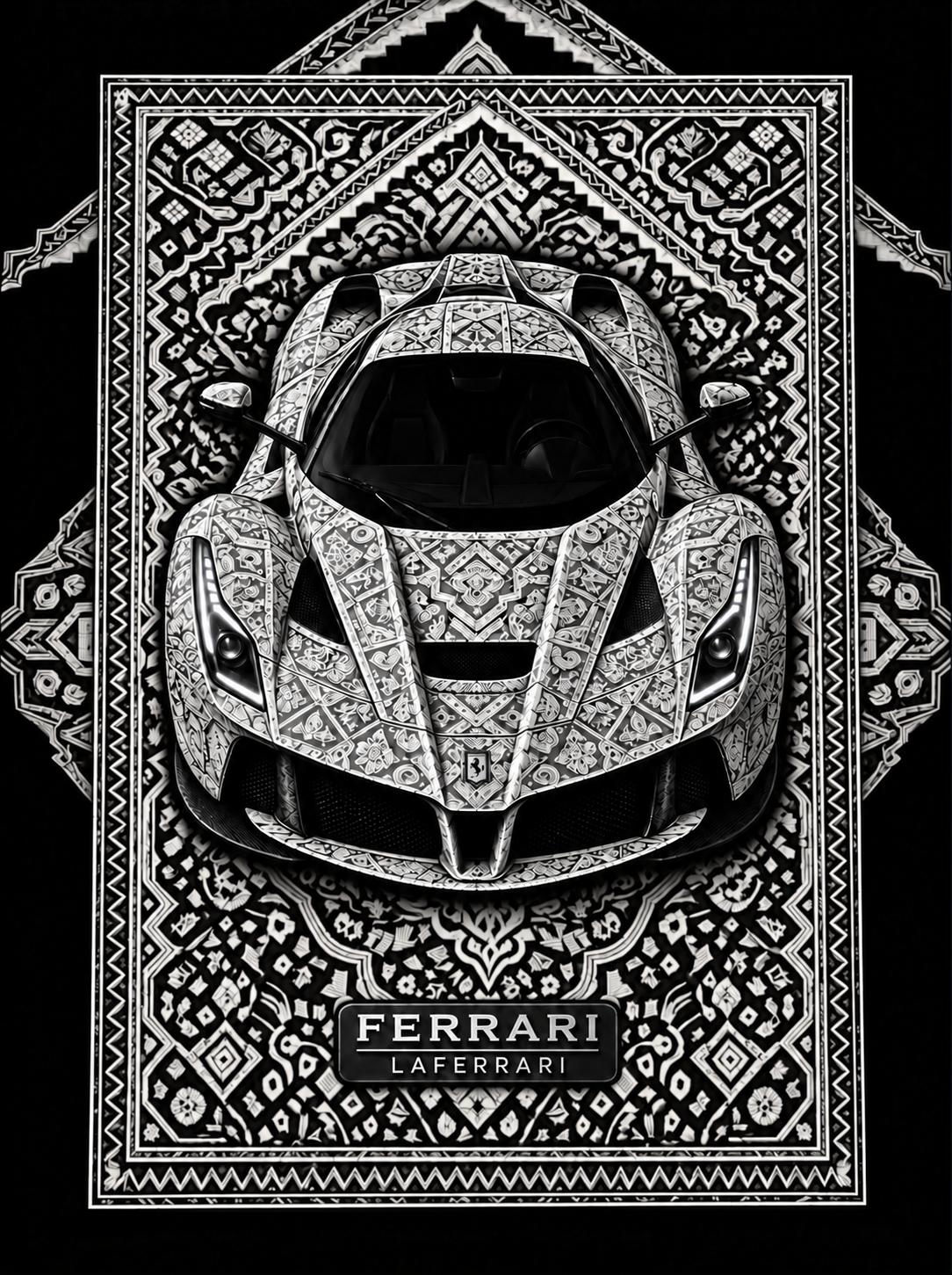 Ferrari LaFerrari Premium Printed Rug