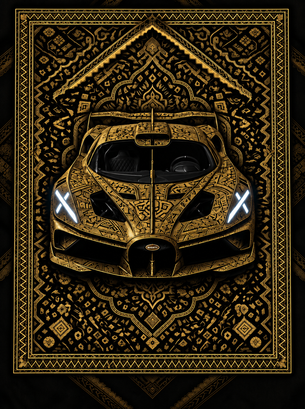 Bugatti Bolide Premium Printed Rug