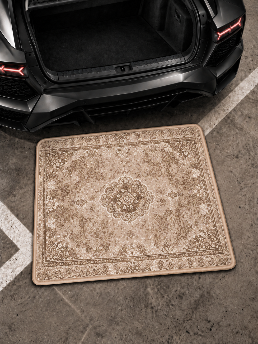Trunk Mats-Biege