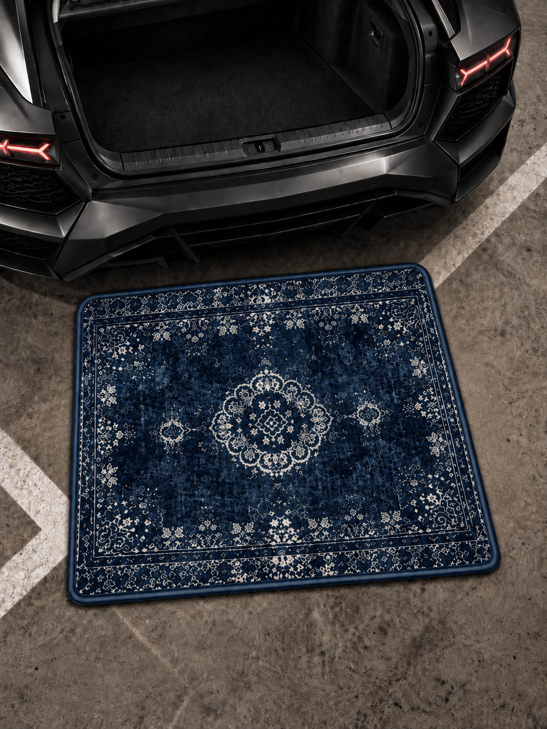 Trunk Mats-Blue