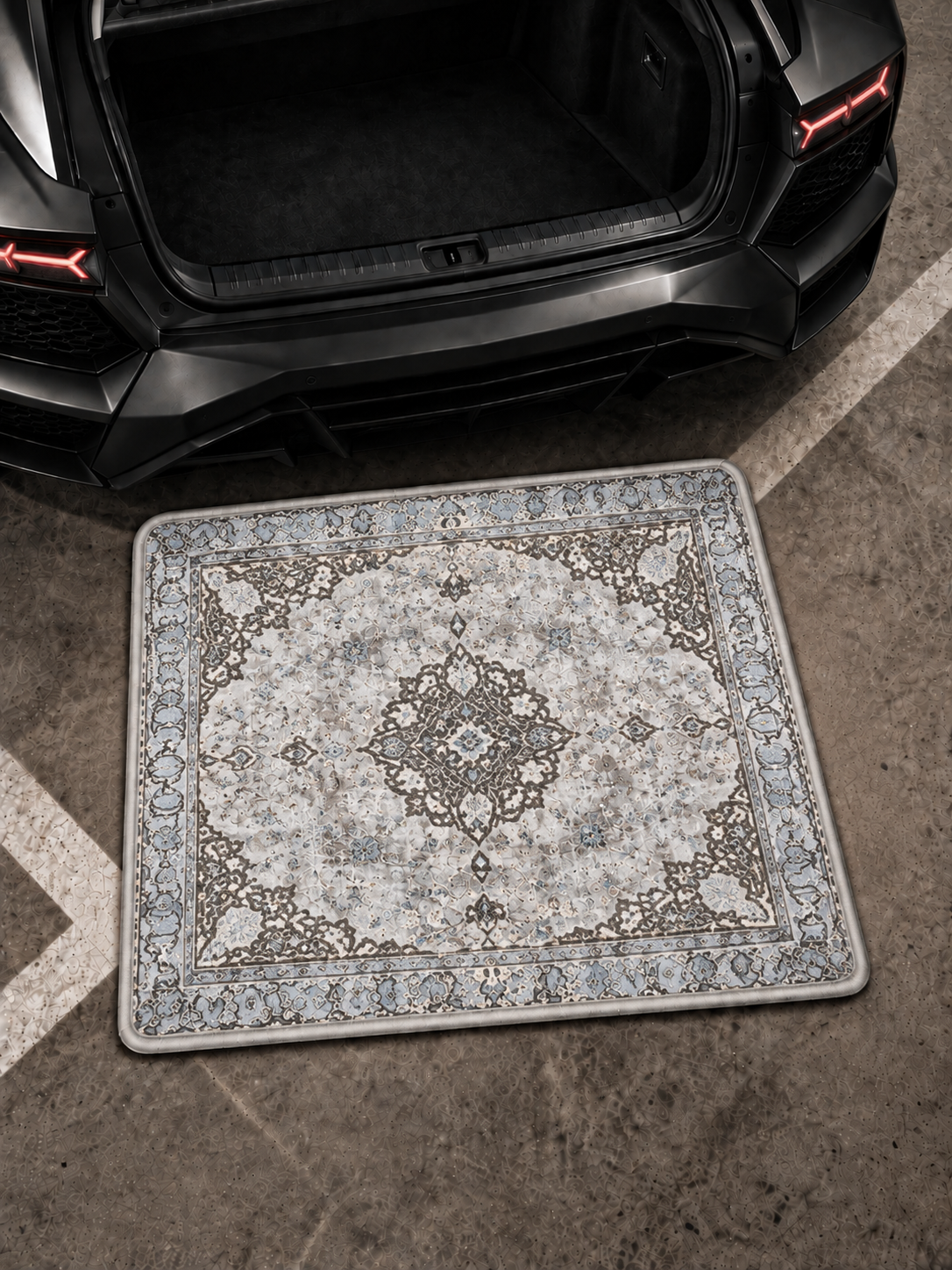 Trunk Mats-Gray
