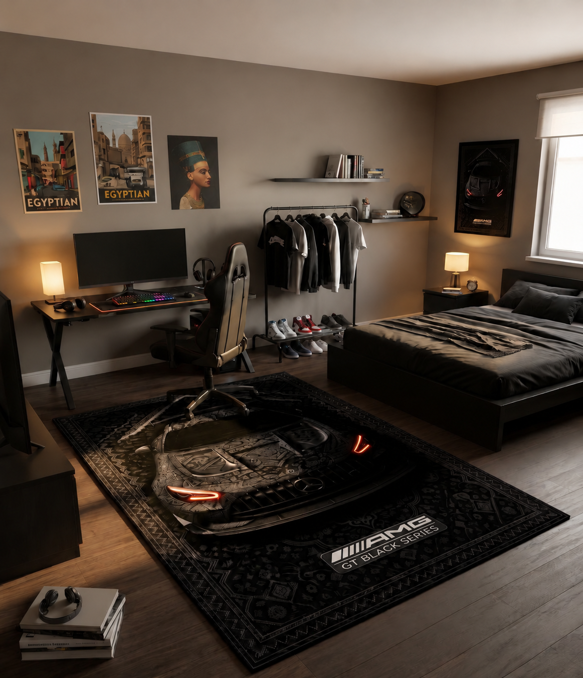 Mercedes AMG GT Black Series Premium Printed Rug