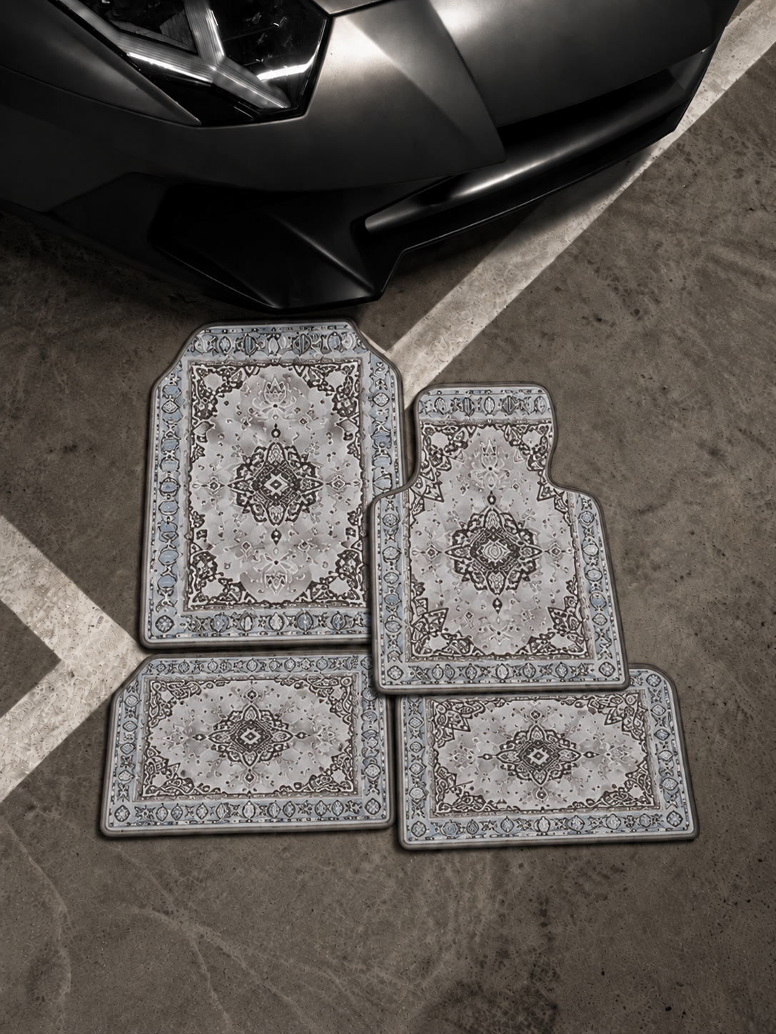 ARABIAN MATS-GRAY