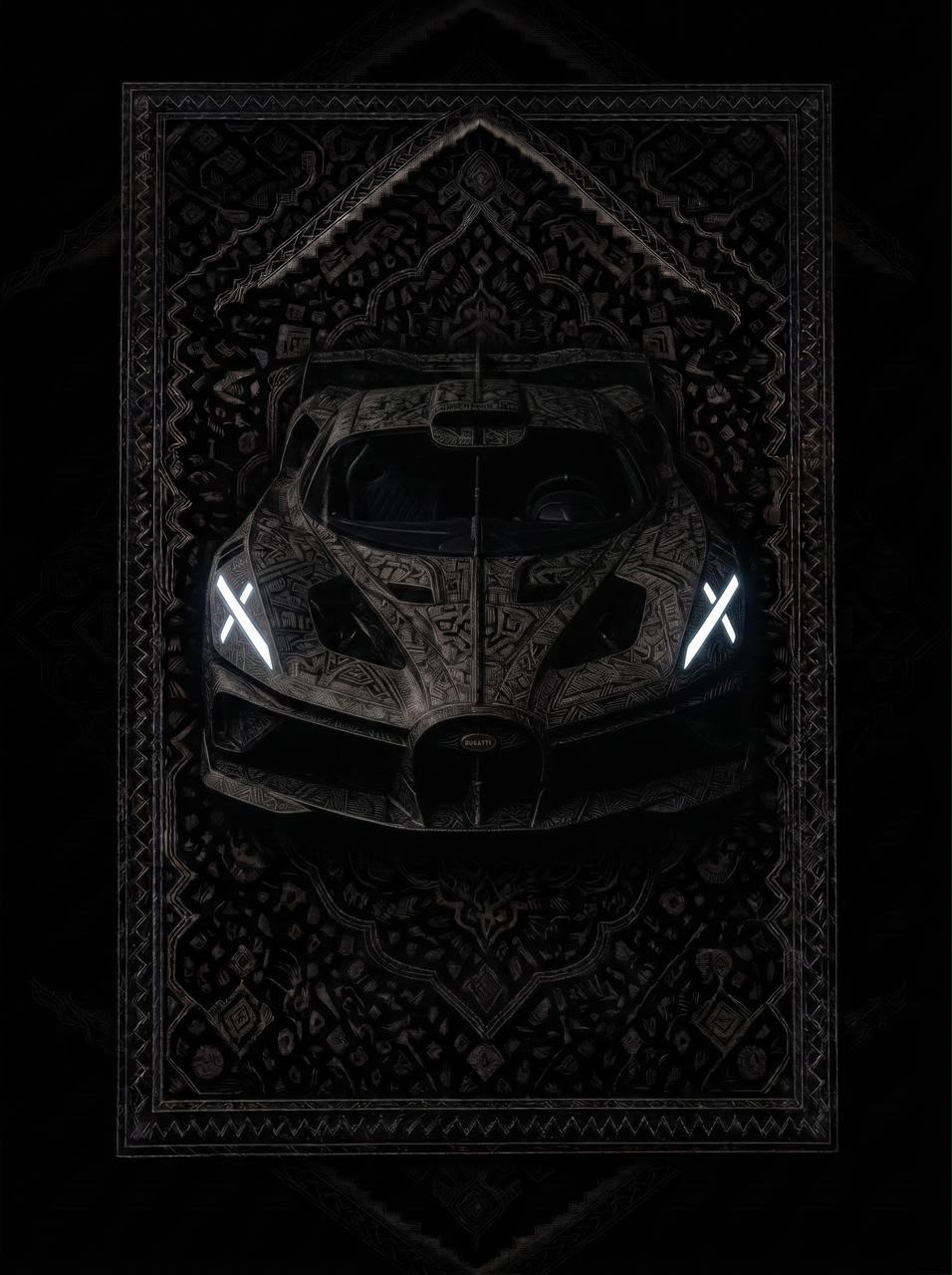 Bugatti Bolide Premium Printed Rug