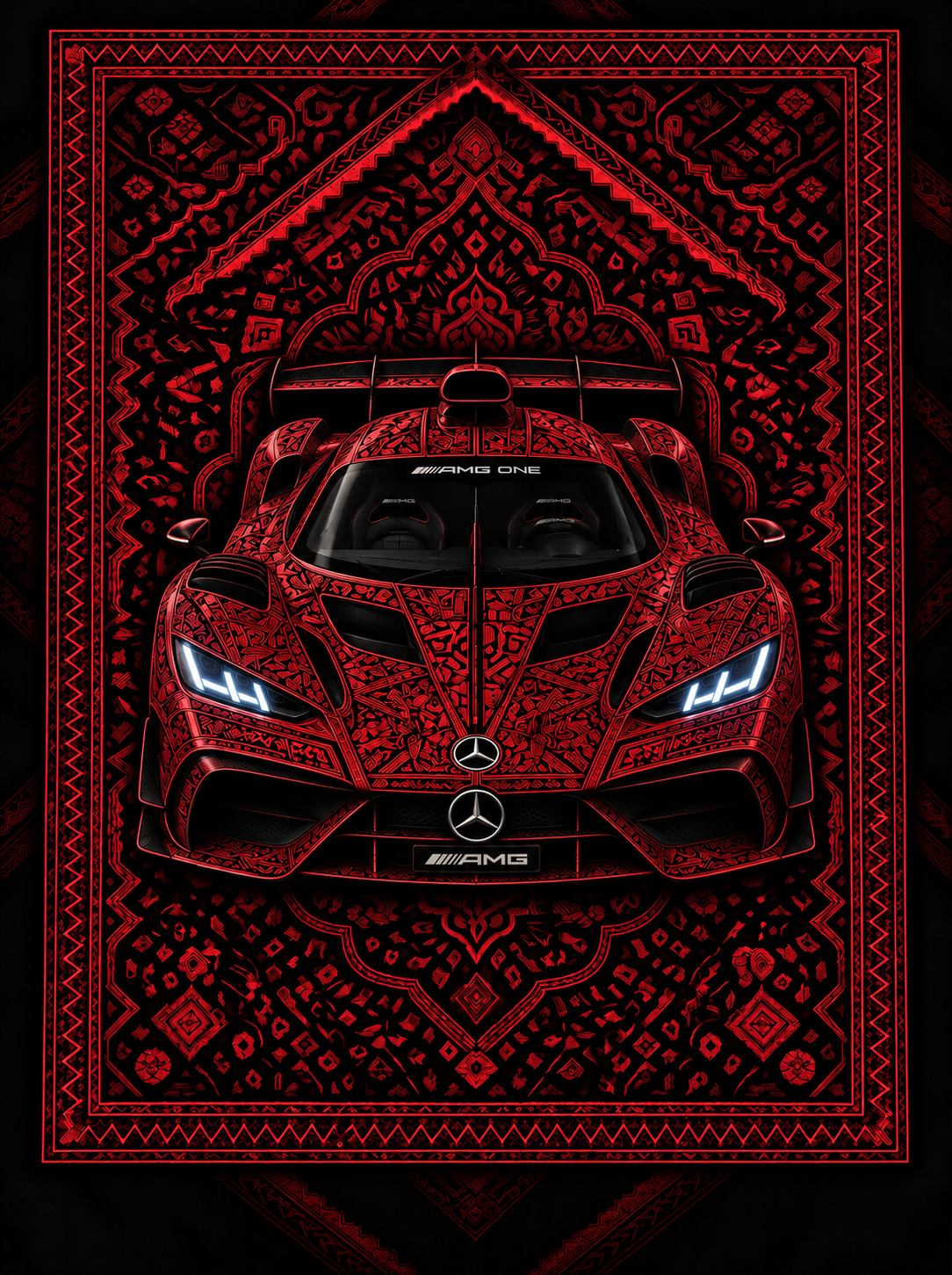 Mercedes AMG ONE Premium Printed Rug
