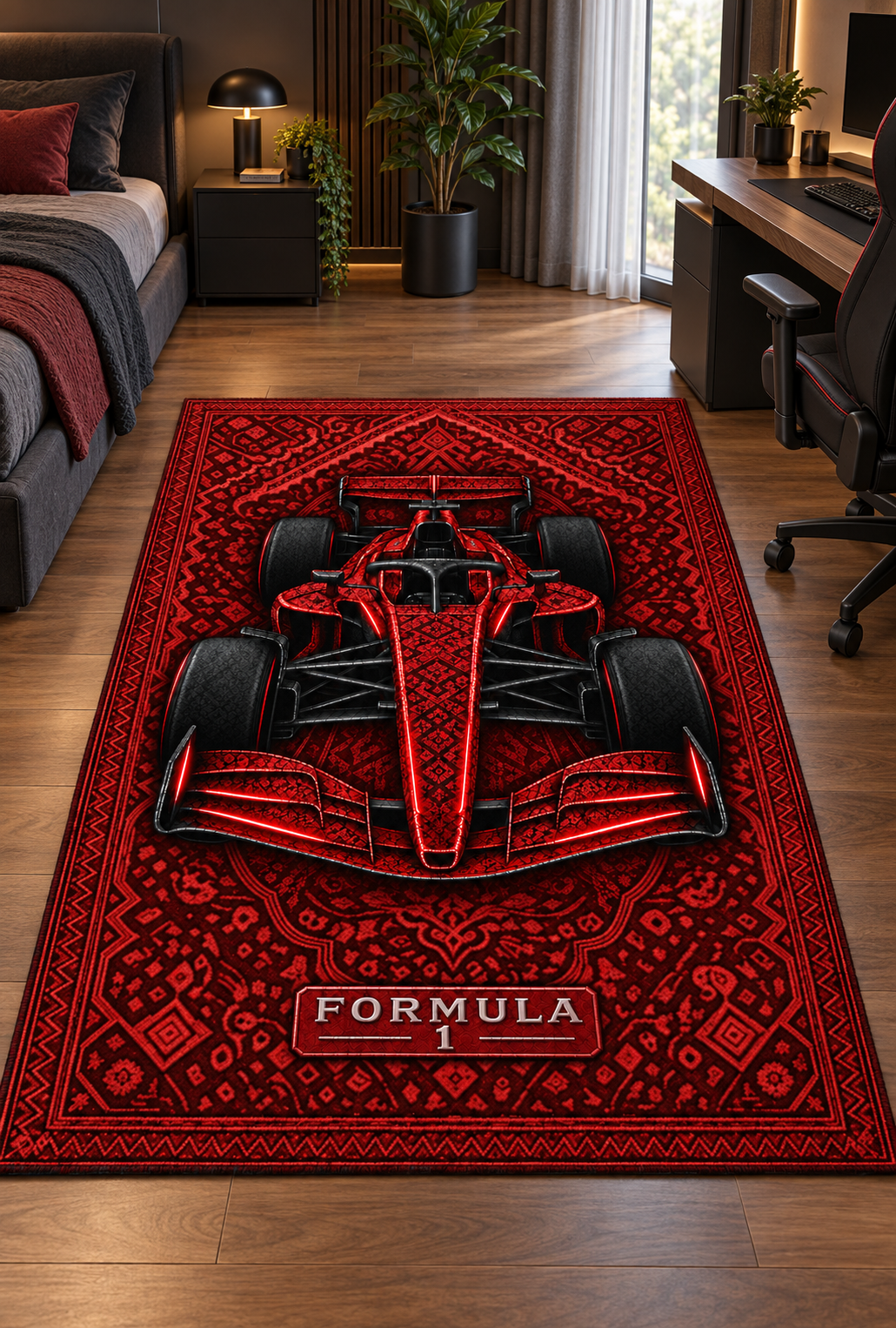 Formula 1 printed rug