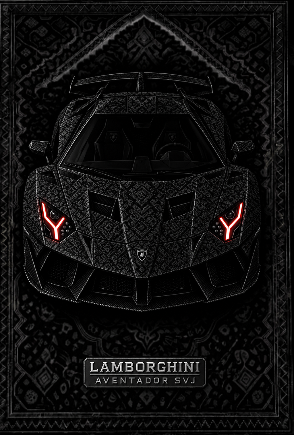 Lamborghini Aventador SVJ Premium Printed Rug