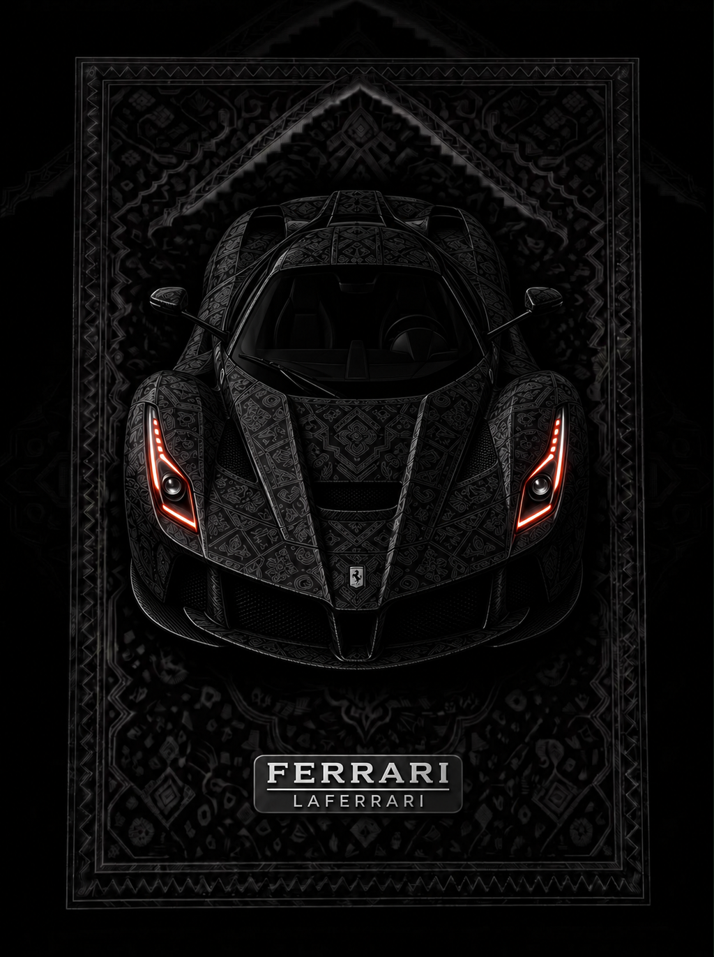 Ferrari LaFerrari Premium Printed Rug