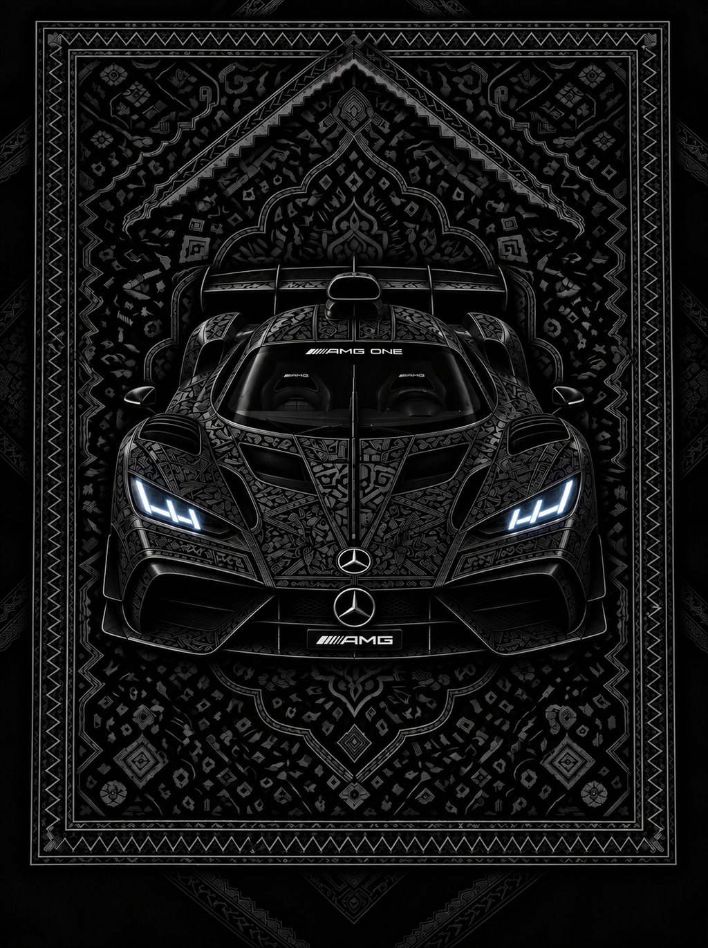 Mercedes AMG ONE Premium Printed Rug