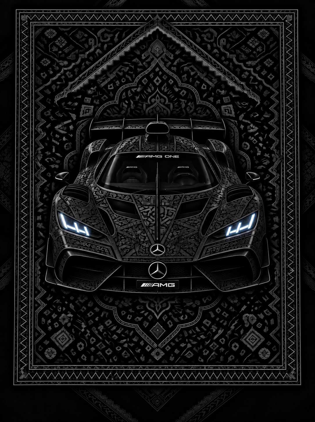 Mercedes AMG ONE Premium Printed Rug
