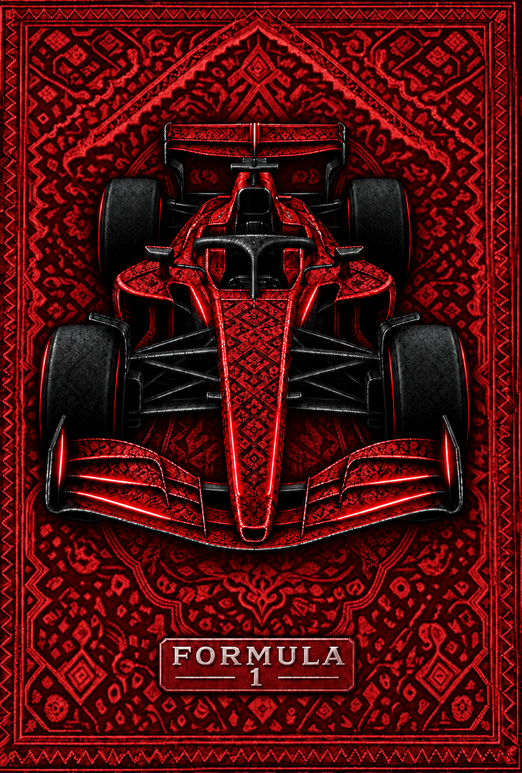 Formula 1 printed rug